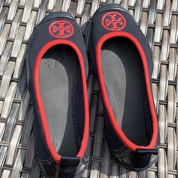 TORY Burch Navy/Red Aqua Ballet Neoprene Water Shoes - Picture 3 of 14